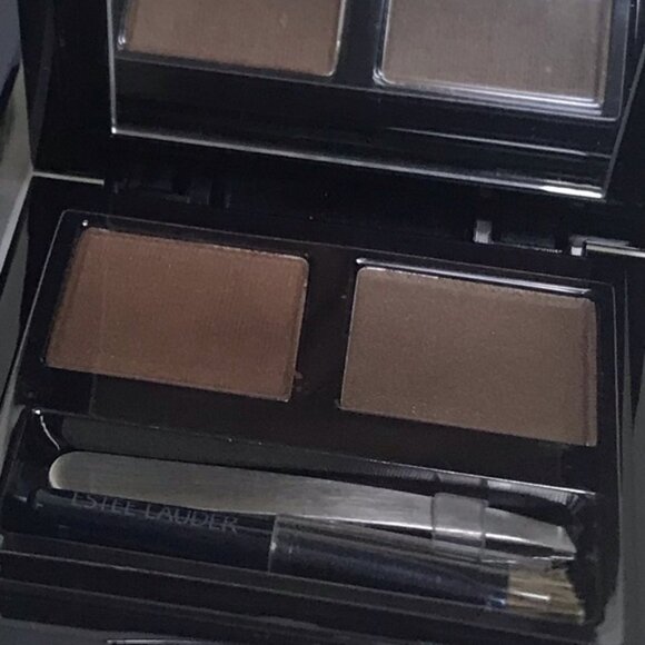 Estee Lauder NEW Brow Now All-In-One Brow Kit 02 Brunette Palette Brush Tweezers - Picture 11 of 11